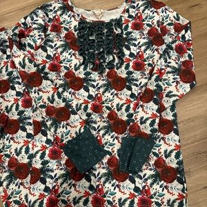 Girls Cheeky Plum Holly Jolly PJ’s
